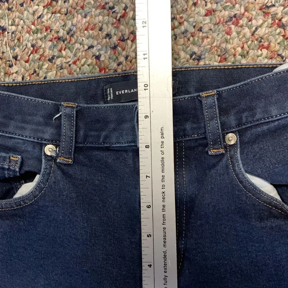 Everlane Men's Blue Dark Wash Denim Slim Skinny Jeans Size 31 X 28